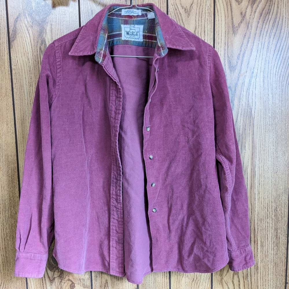 Vintage Woolrich corduroy button down shirt
